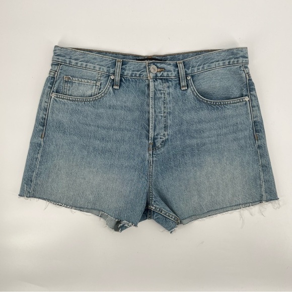 NWT Hudson Jeans Lori High Rise Button Fly Cut Off Jean Shorts Size 31 Women's - Picture 1 of 10